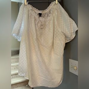 White eyelet blouse Talbots